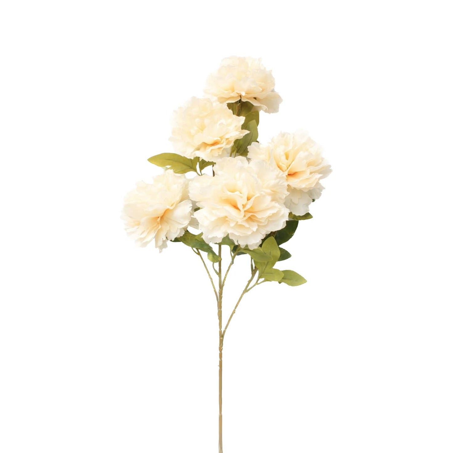 30" Rustic Artificial Silk Peony spray with 5 Blooms