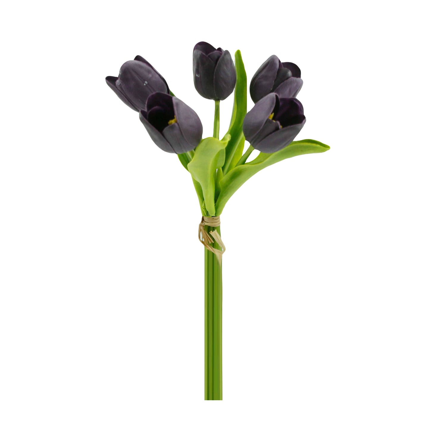 Real Touch Artificial Medium open tulip bouquet-13.25 inch