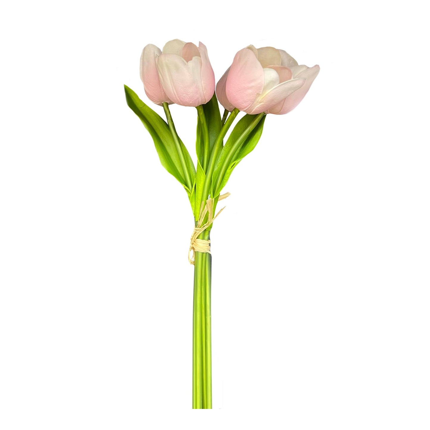 Real Touch Artificial Medium open tulip bouquet-13.25 inch