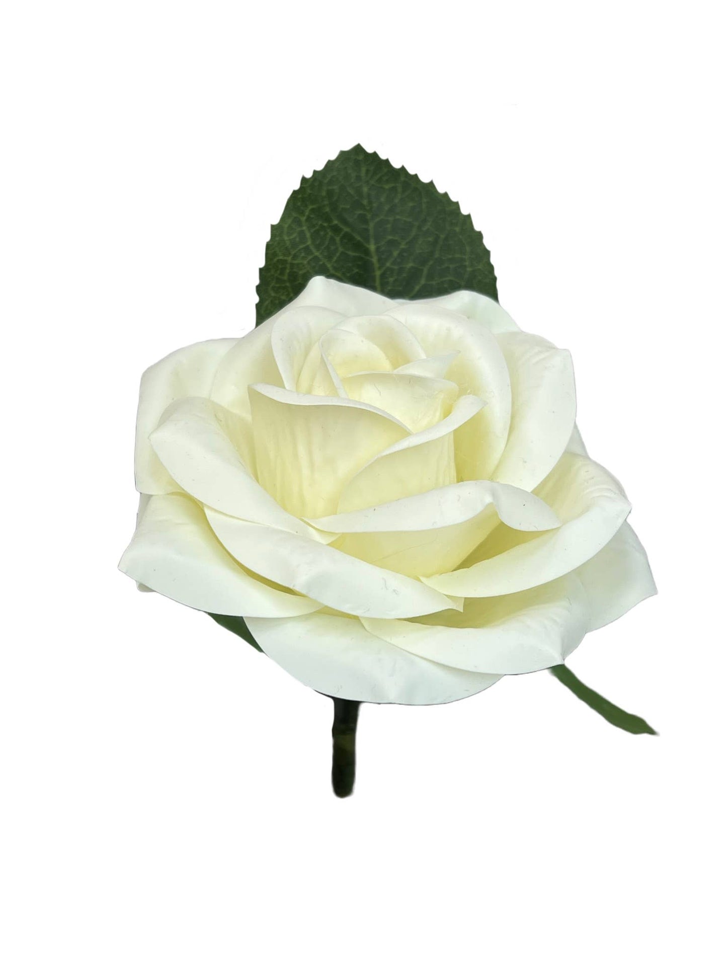 Elegant Faux Rose Boutonniere - Sophisticated Touch for Formal Events