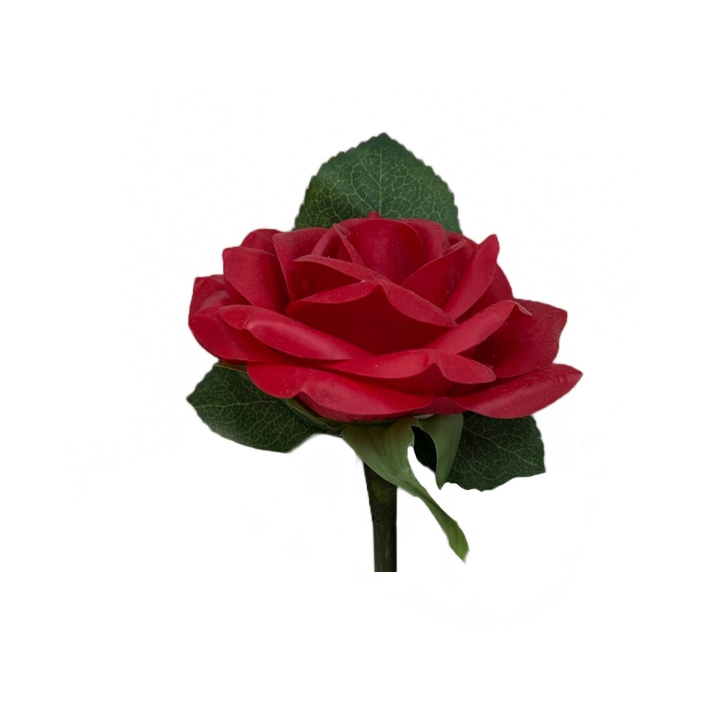 Elegant Faux Rose Boutonniere - Sophisticated Touch for Formal Events