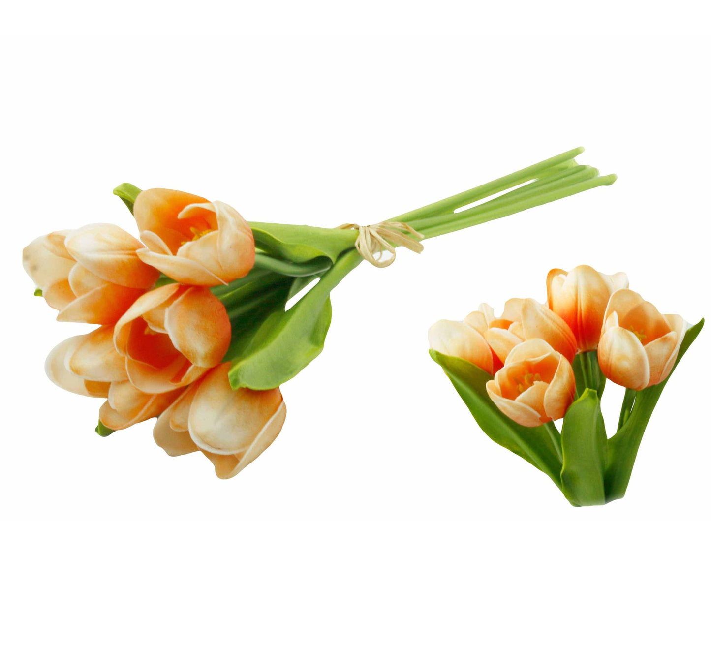 Real Touch Artificial Medium open tulip bouquet-13.25 inch