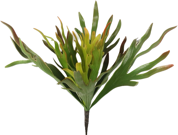 16" Artificial Staghorn plant-12 leaves