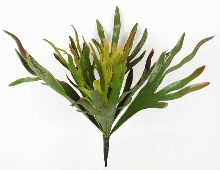 16" Artificial Staghorn plant-12 leaves