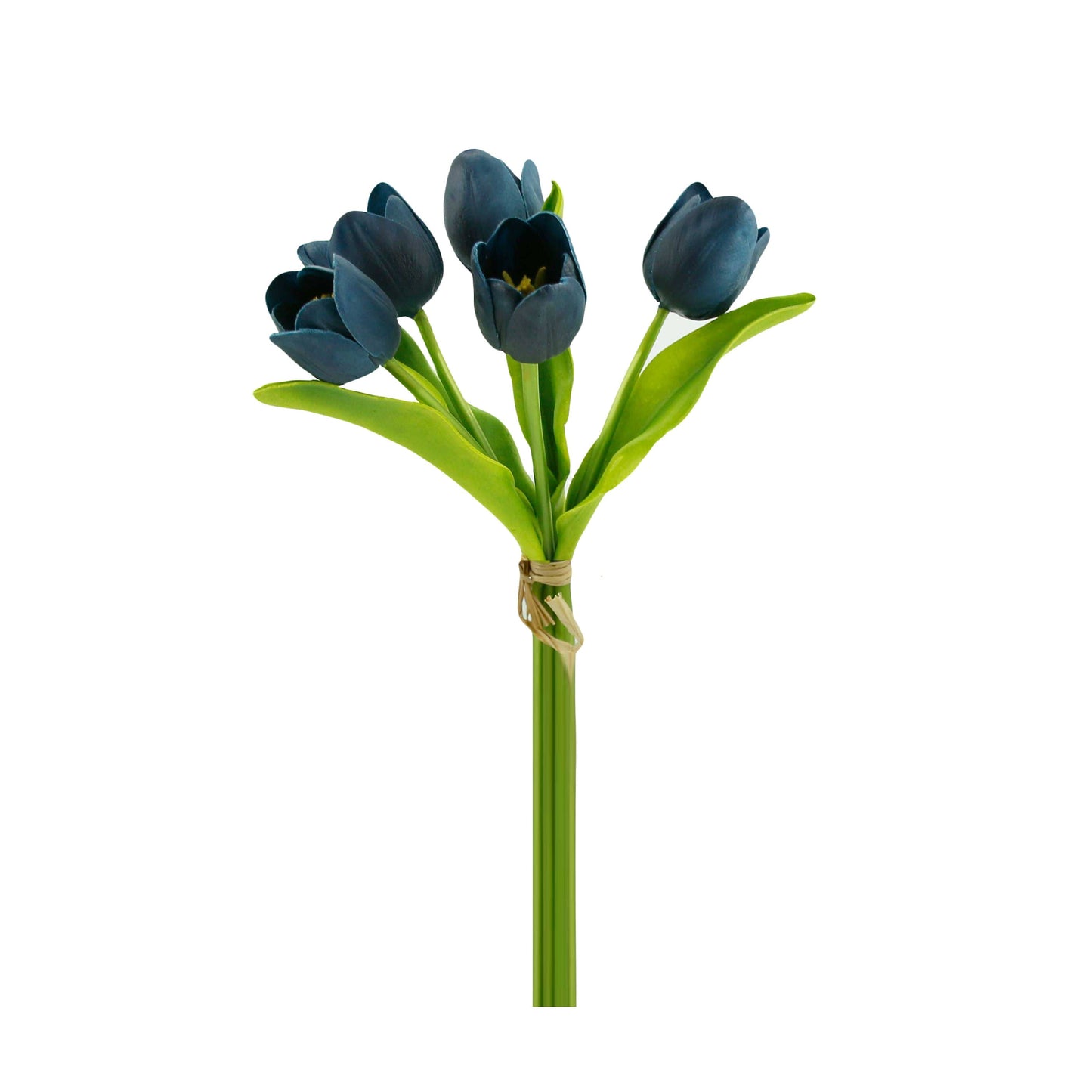 Real Touch Artificial Medium open tulip bouquet-13.25 inch