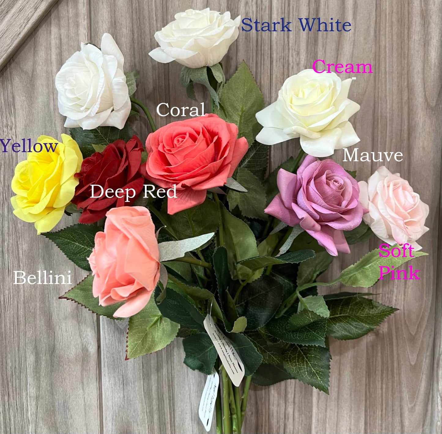 Pack of 48 stems-real touch rose