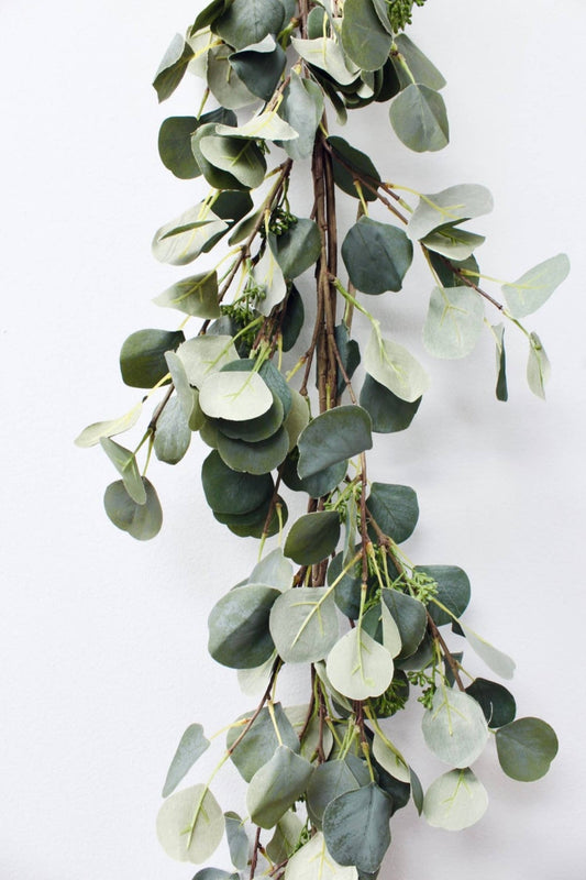 Handtied Seeded Artificial Eucalyptus Garland