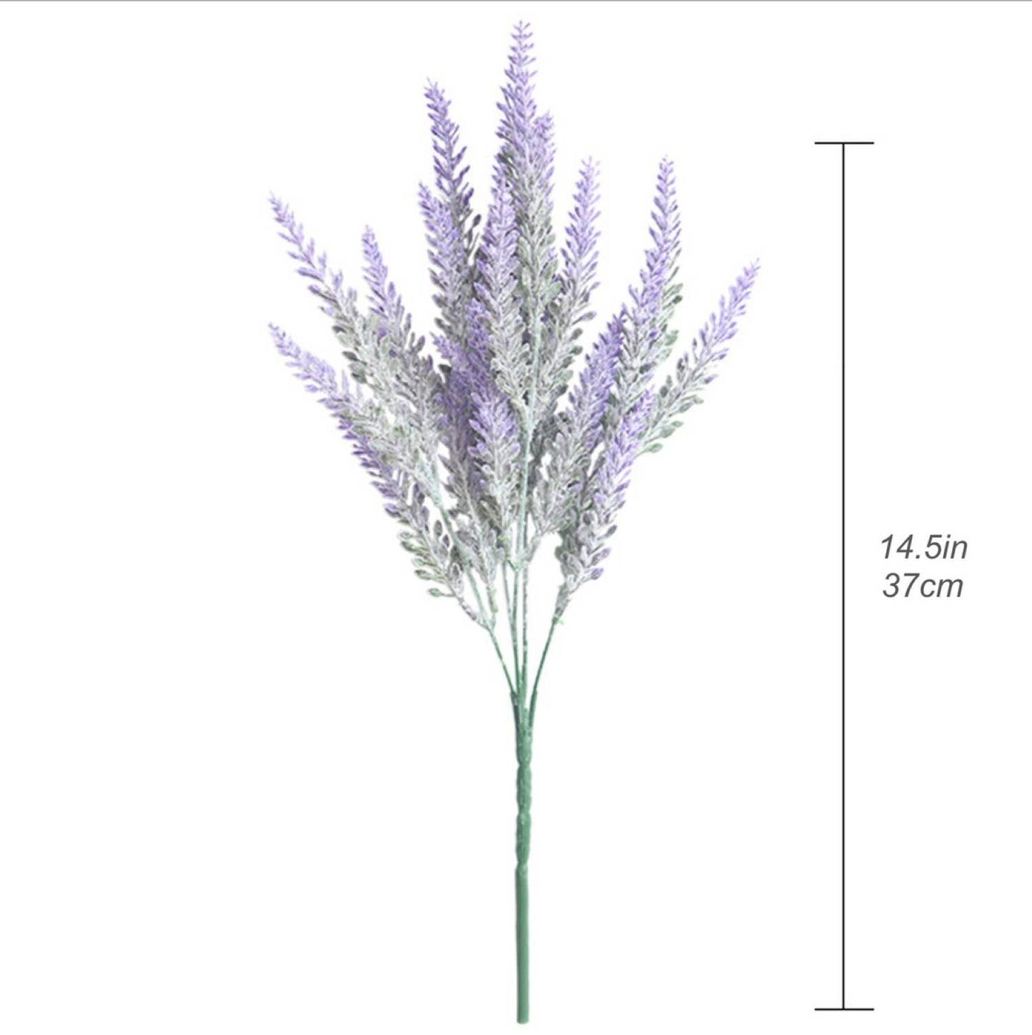 14" Artificial Frosted Lavender bush