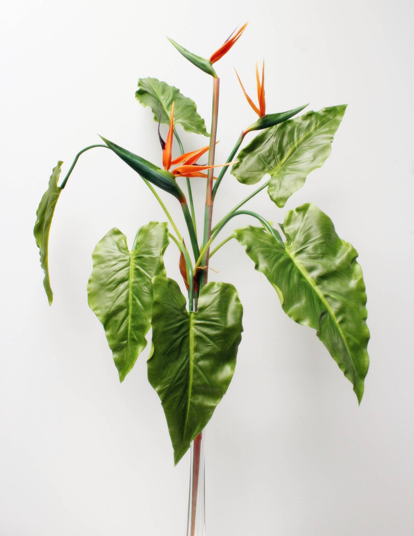 30"Artificial Real Touch Tropical leaf bush-7 leaves