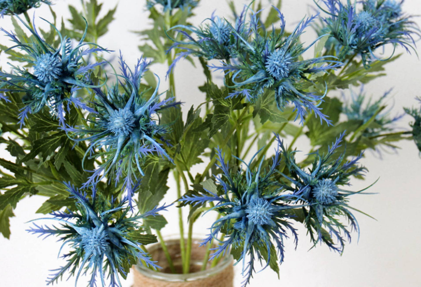 25"artificial Blue Thistle