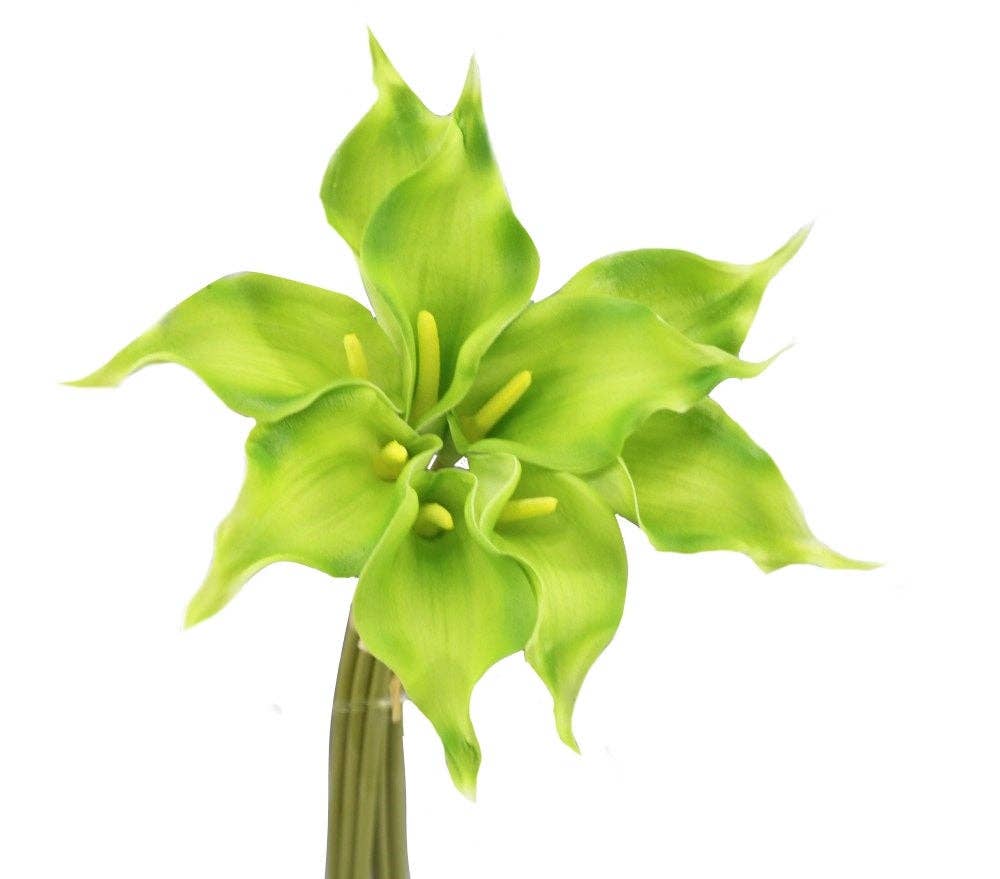 Pack of 9 - 16 inch Premium Real Touch Long tip Calla lily