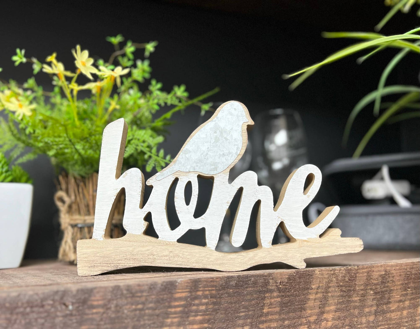 Tabletop wood  "HOME" farmhouse home decor