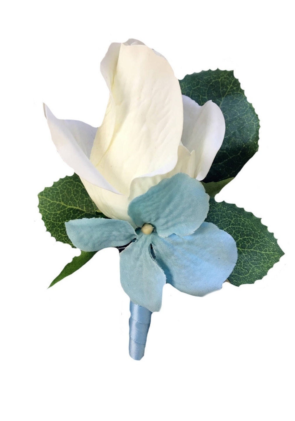 Luxurious Foam Rose & Hydrangea Corsage-Boutonniere Combo for Events