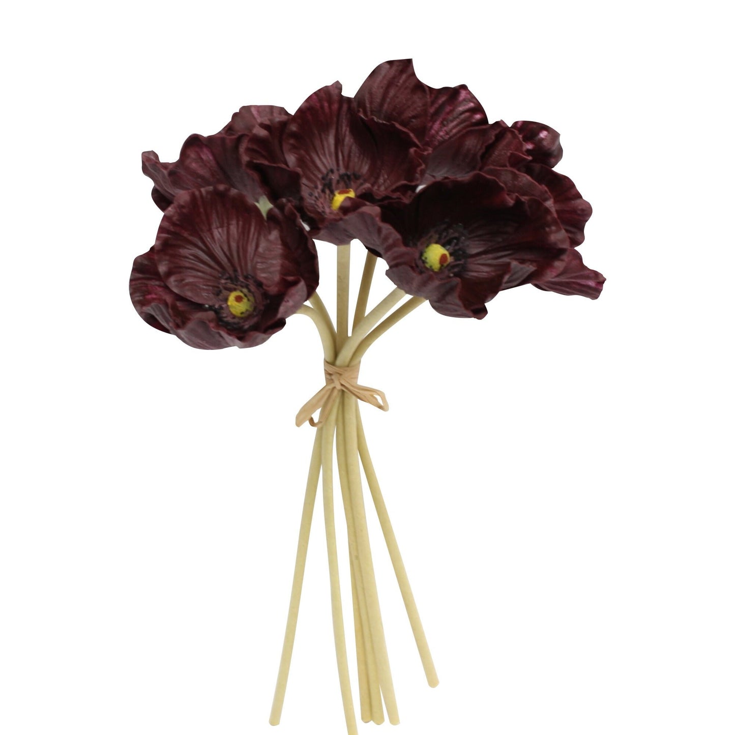 Elegant Boutonniere with Real Touch Poppy, Anemone & Greenery - Available in Multiple Colors