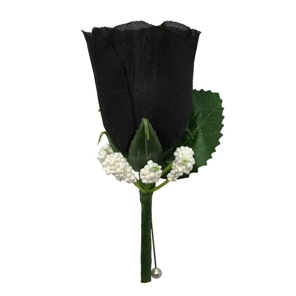 Classic keepsake artificial Rose boutonniere-pin included
