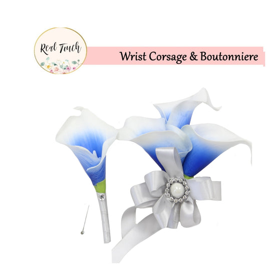 Luxurious Lifelike Calla Lily Wedding Accessories - Ideal for Prom & Special Events