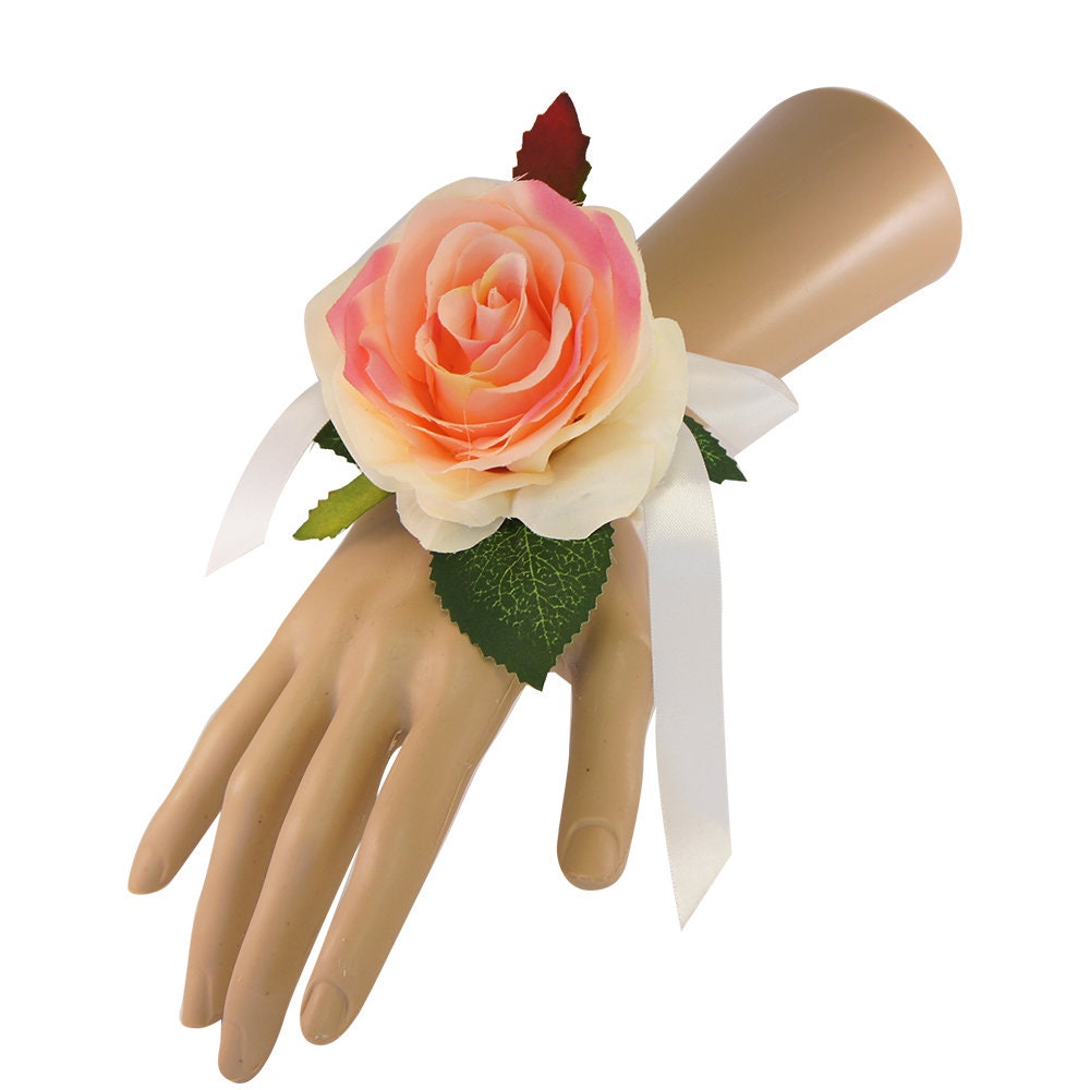 Sophisticated Silk Rose & Hydrangea Corsages 5-Pack - Ideal for Special Occasions